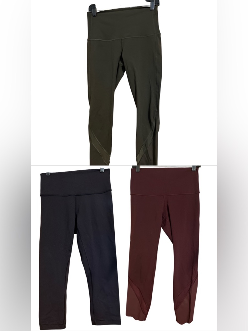 3 Bundle of Lululemon Capri leggings size 8